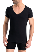 Load image into Gallery viewer, NOSHIRT original - deep V - zwart